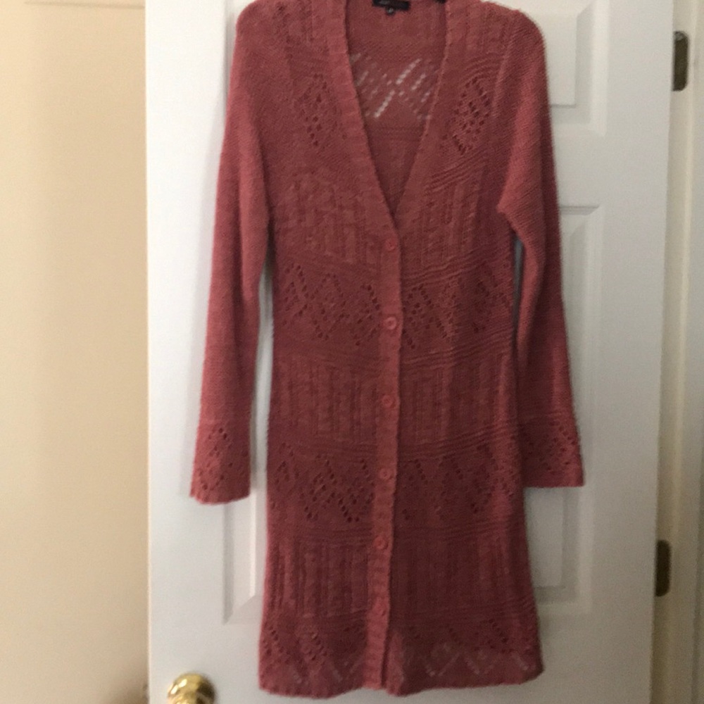 BCBG tunic length sweater